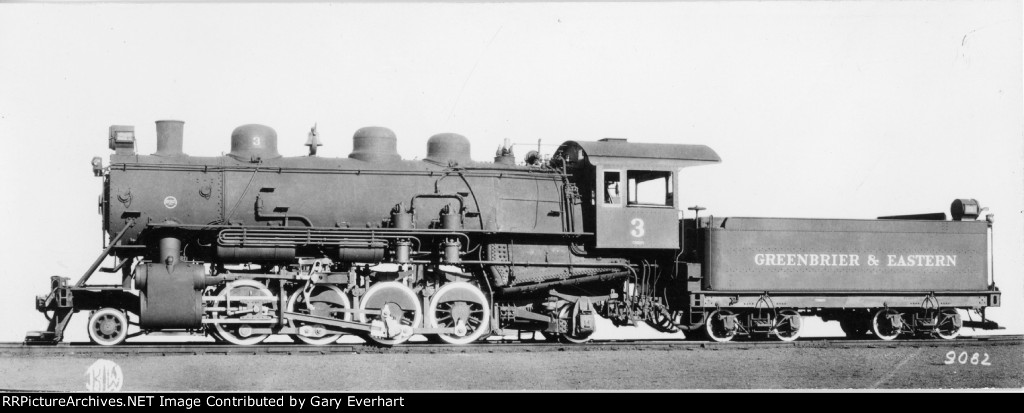 G&E 2-8-2 #3 - Greenbrier & Eastern RR